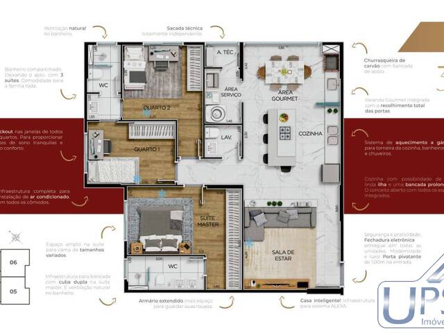 #1286 - Apartamento para Venda em Jacareí - SP - 1